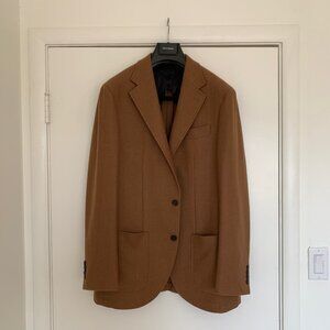 Spier & Mackay Wool-Cashmere Sport Coat | 44L | Brown | Lanificio di Pray